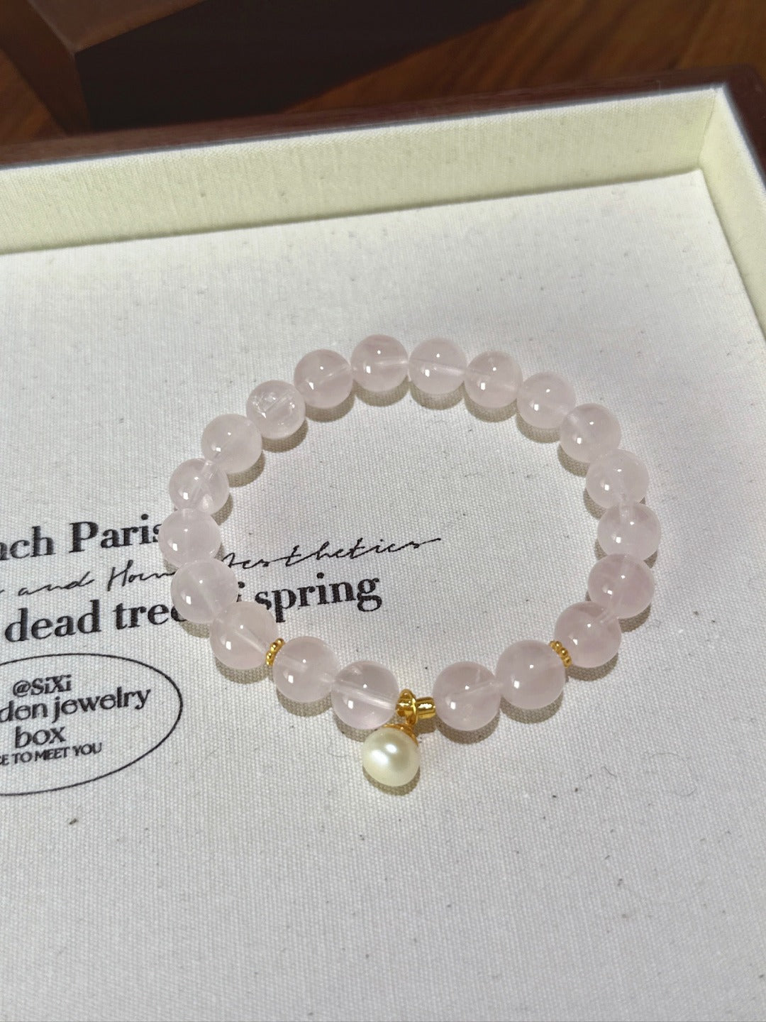 ▫️▪️ Pink crystal bracelet